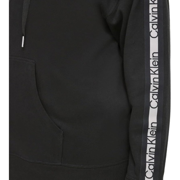 Calvin Klein Black Zip-Up Hoodie with Hood - Picture 4 of 6